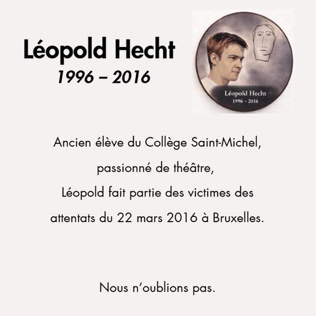 AESM_BE's tweet photo. En mémoire à Léopold Hecht (ads 2013) 🕊️ https://t.co/5POITpna7n