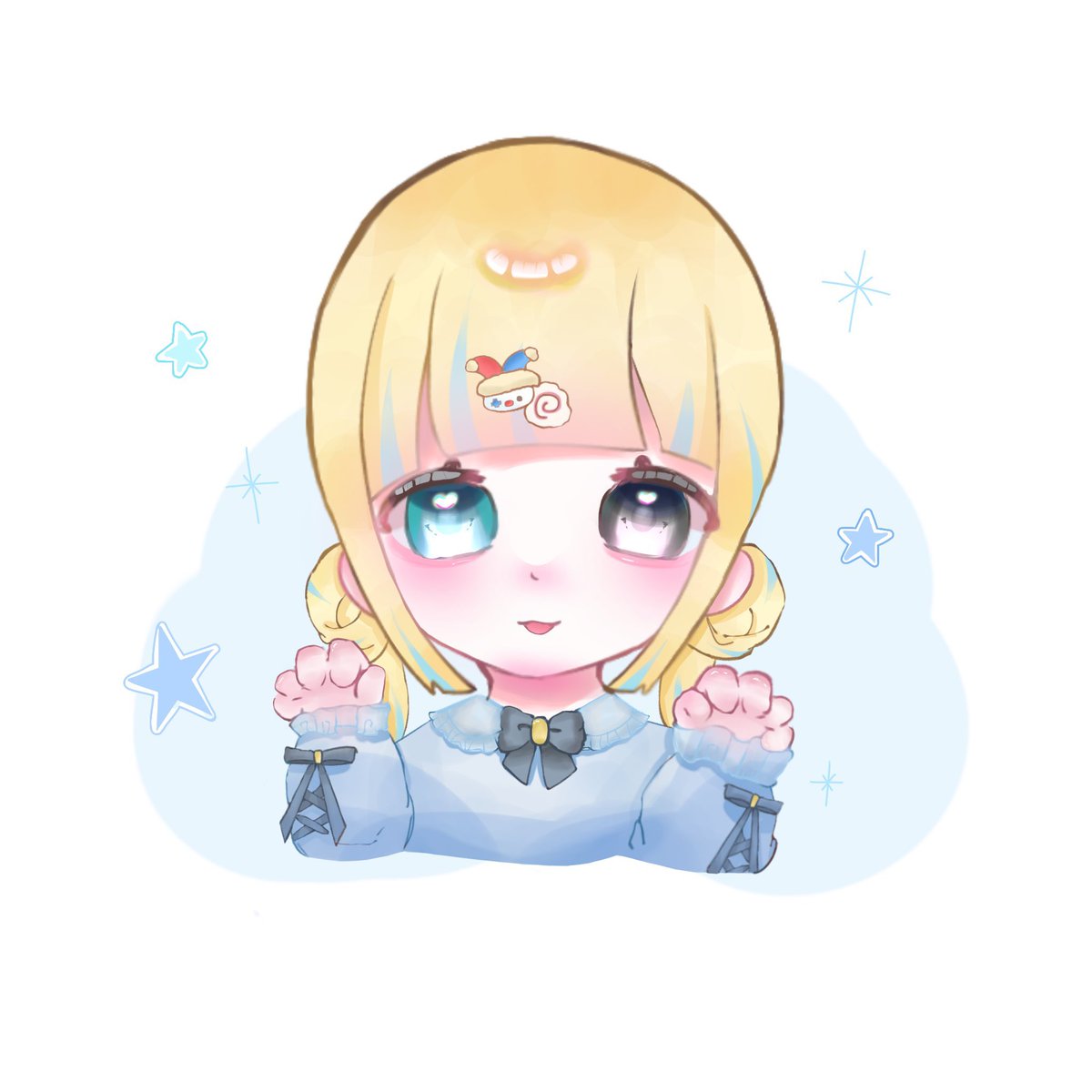 ねー、めっかわすぎる
すずめつんが描いてくれた ꕀ (ᵕ •̥ · •̥ ᵕ)♡

すずめちゃんから描いてもらうイラストは
2回目だけどほんとにどのイラストも
めっかわすぎるし好きすぎるーっ！

早速ディスコのアイコンで使ってる ჱ̒^ ̳  ̫  ̳^🌟
ありがとうだいすき <a href="/5x8zl/">すずめ3@ろるけき</a> 🐥˖ ࣪⊹