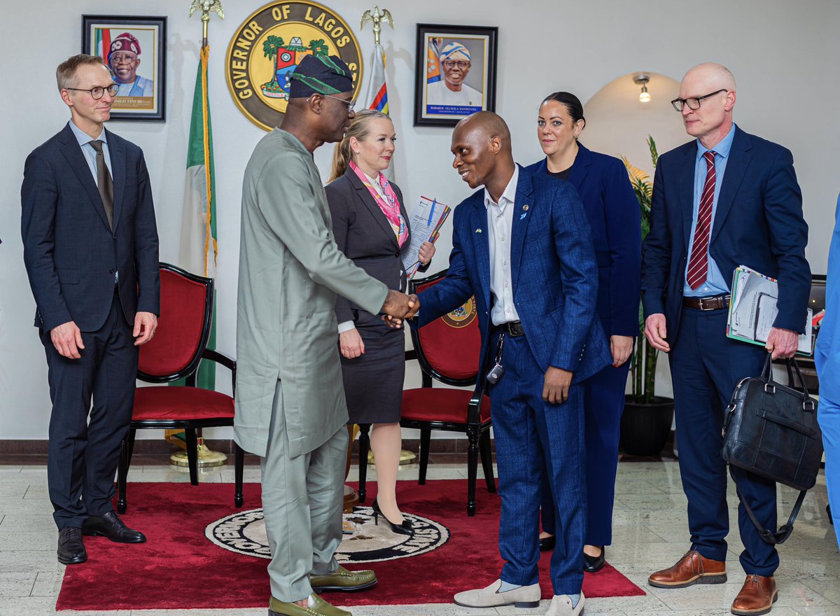 🇸🇪 🤝 🇳🇬
Your Excellency, indeed a #TeamSweden pleasure to spend quality time with You + your team

Our conversation reflects what’s possible when meaningful 🇸🇪 innovation/investment meets the visionary leadership/public ambition of 🇳🇬 largest sub-national.

<a href="/followlasg/">The Lagos State Govt</a> 
<a href="/Mr_JAGs/">Jubril A. Gawat</a>