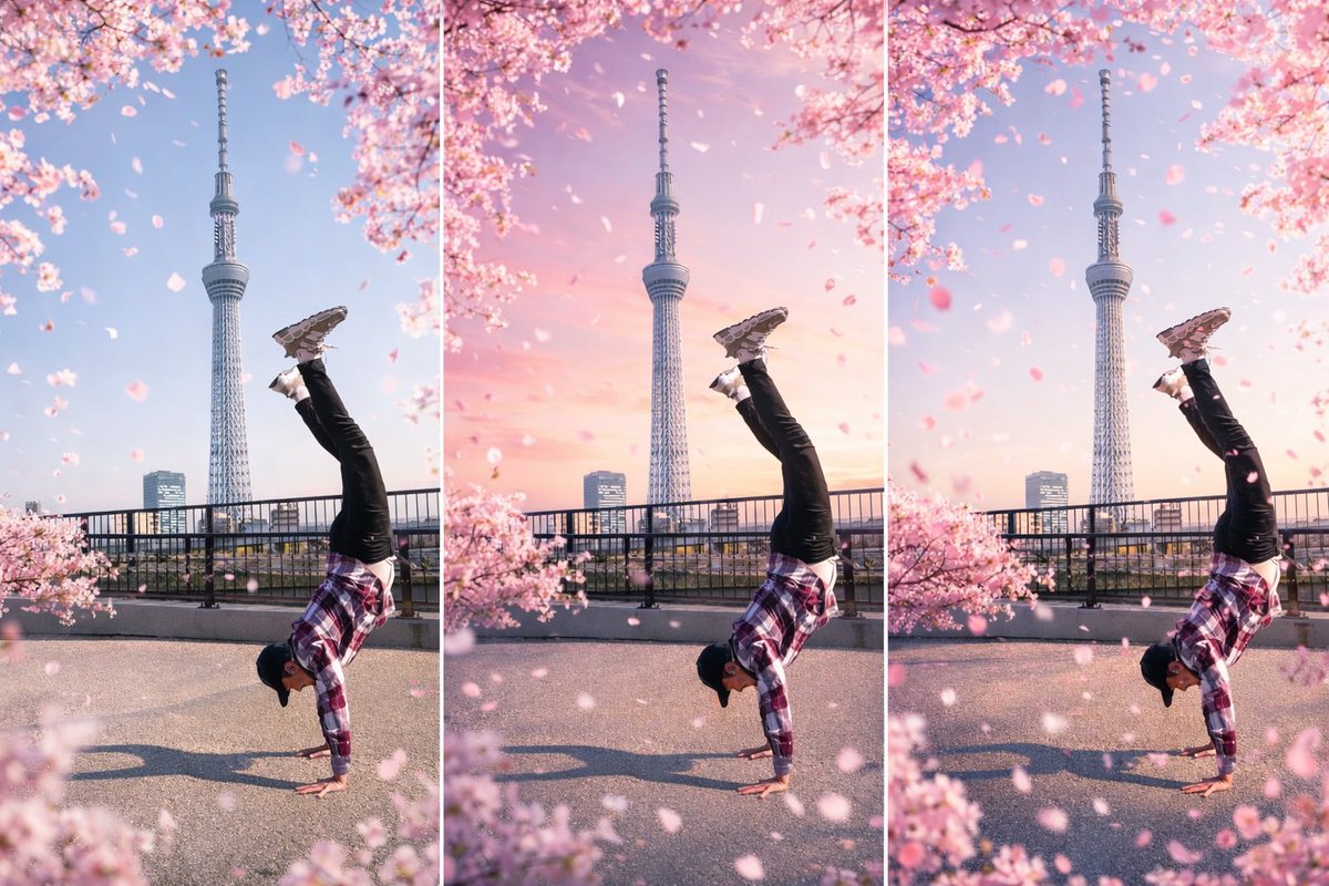 MEGRO1919's tweet photo. Balance in Tokyo 

Handstand at Tokyo Skytree 
Not related to eel at all… but hope it makes you smile.

If you visit Harajuku, come try authentic Japanese unagi 

Many of our guests try unagi for the first time here.

#tokyo 
#tokyoskytree 
#sakura 
#harajuku 
#unagi https://t.co/U0ART368D0