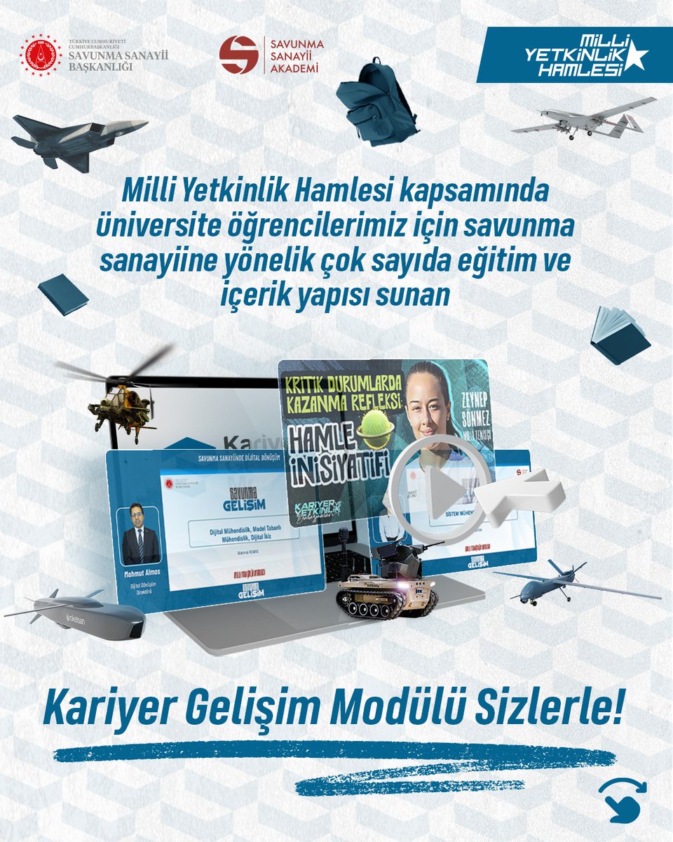 bartinkariyer's tweet photo. Kendini geliştirmek isteyen üniversiteliler için harika bir fırsat! 🚀

Savunma Kariyer platformundaki Kariyer Gelişim modülü ile
✨ 200’den fazla eğitim
📌 Ücretsiz erişim

⌛ Hemen E-Devlet üzerinden giriş yap, gelişimine yatırım yap!
https://t.co/ZNxWgmgmxF

#KariyerGelişim https://t.co/EixxpTP1AL