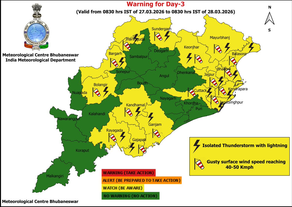 Meteorological Centre, Bhubaneswar tweet media