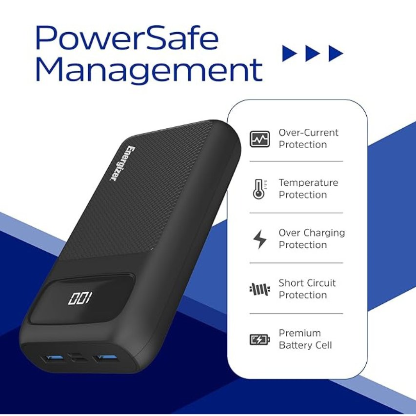DitCompany's tweet image. Energizer 30000 mAh Ultimate 30W Power Delivery Power Bank, Six Outputs - 4x USB-A outputs, 2x Type-C Outputs, LCD indicator, PowerSafe Management, Black
#power #bank #powersafe #portable #travel #charger #lightweight #compact