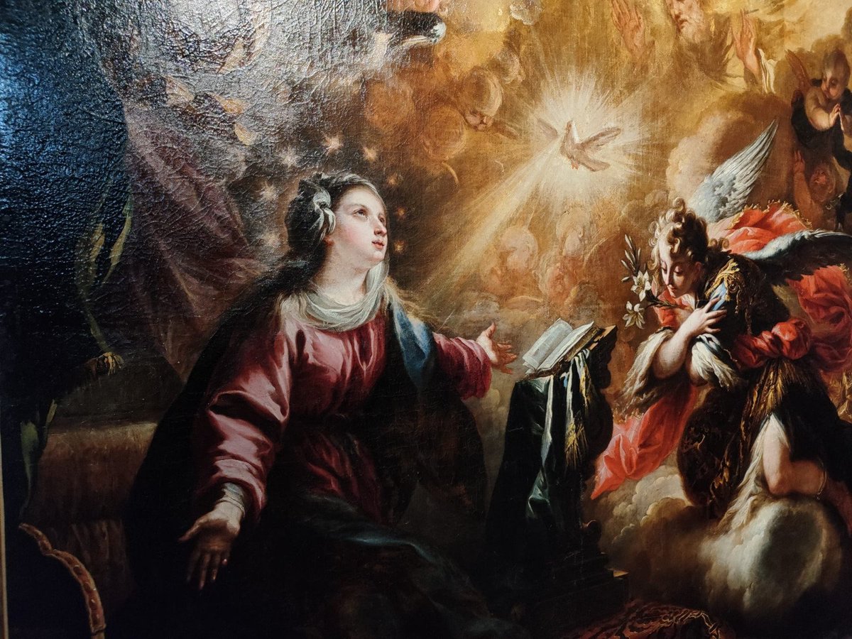 VivaMaria_2022's tweet image. SOLEMNIDAD #EncarnaciónDelSeñor

Soñaba Dios, con una chiquilla preciosa
dispuesta a volcarse en su alma
y hacer maravillas en ella.
Y quiso Dios, bajar a la tierra a encarnarse
pidiendo permiso a una niña, nazarena.
Y en María encontró,
un SÍ de humildad rebosante.

#Anunciación