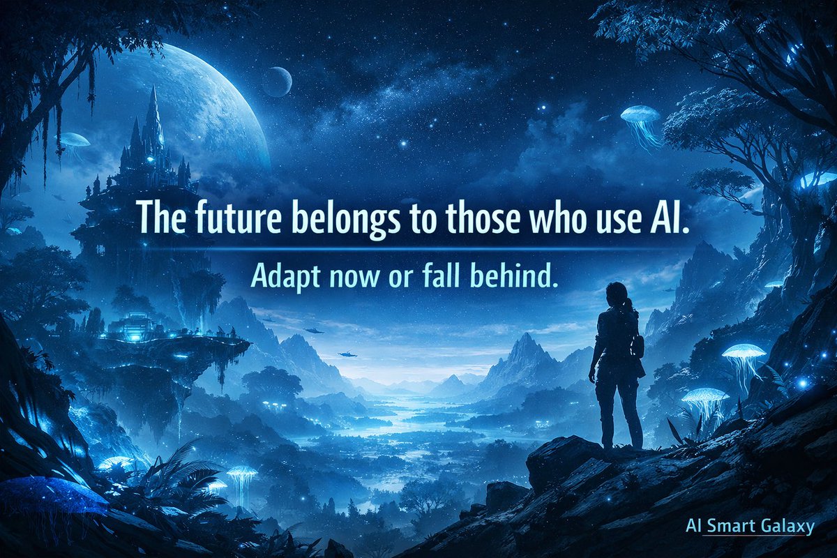 AiSmartGalaxy's tweet photo. AI is the leverage.
Use it or fall behind. 🚀
#aismartgalaxy #ai #automation #aiagents https://t.co/irbhAlbhsT
