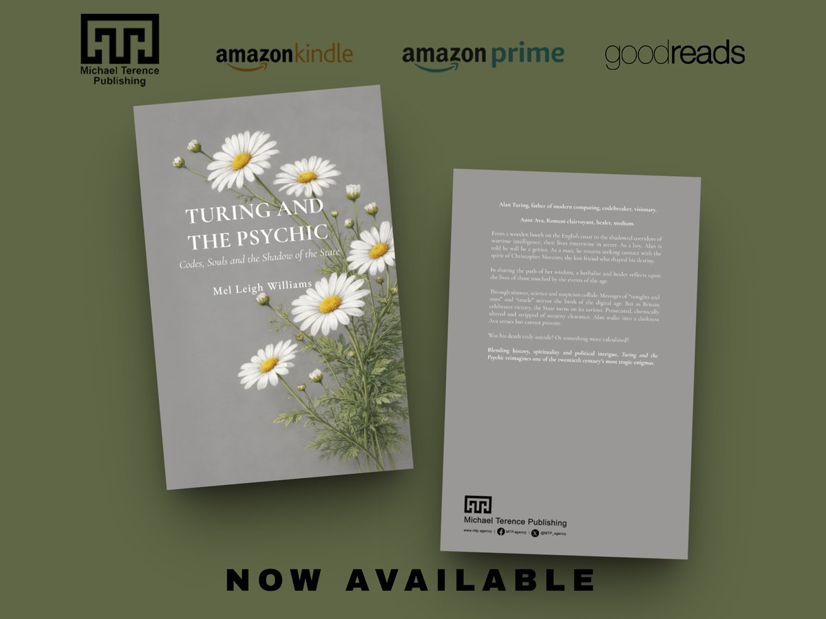 MTP_Agency's tweet photo. MTP is proud to present, Turing and the Psychic: Codes, Souls and the Shadow of the State by Mel Leigh Williams
https://t.co/X51uug7oVP https://t.co/Z9R9rY9KYQ