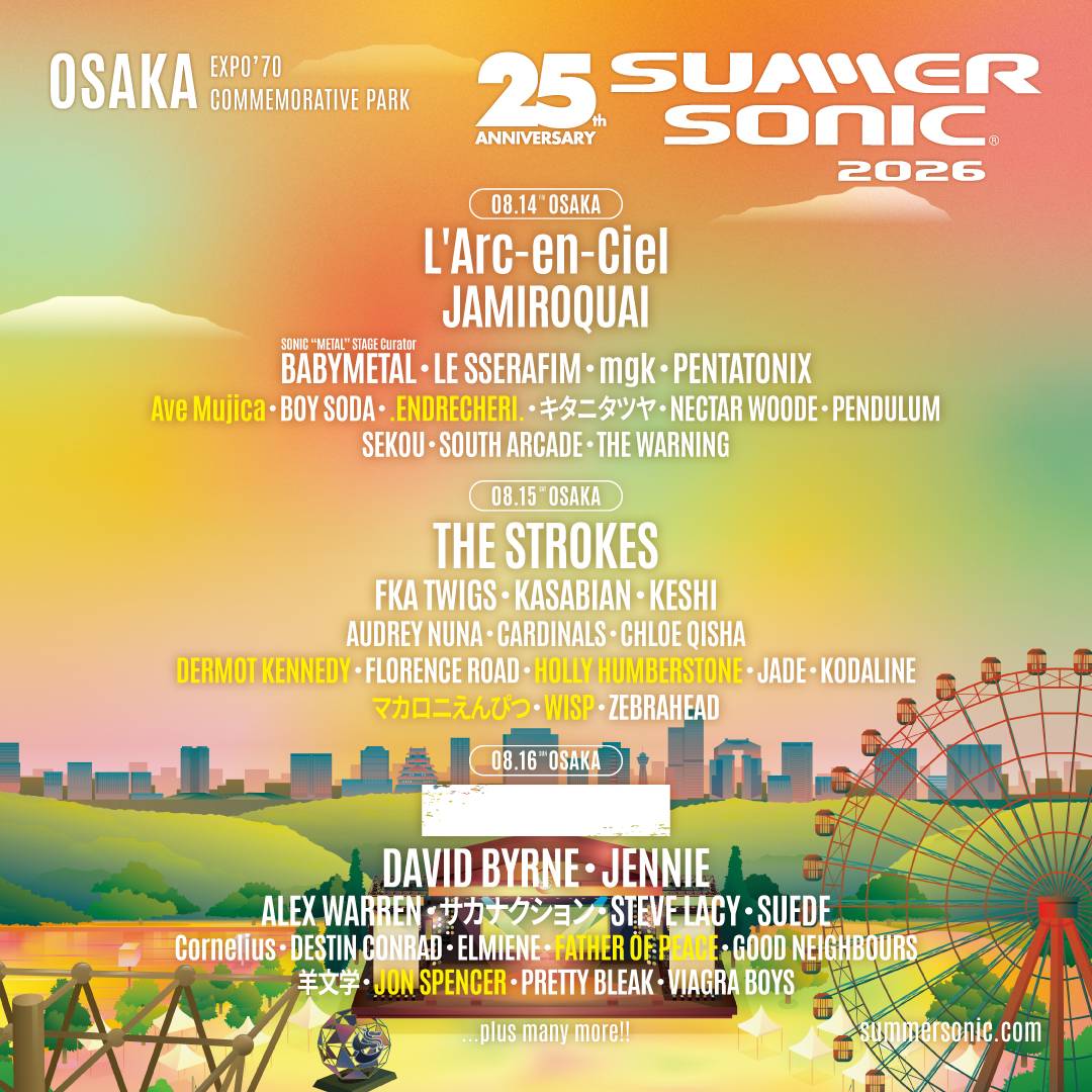 SUMMERSONIC 2026】 サマソニ第3弾アーティスト発表⚡️ DERMOT