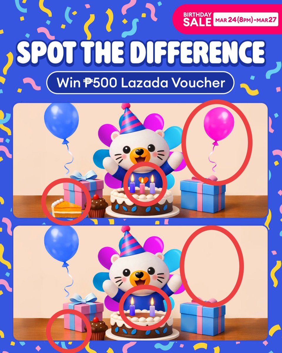 imactinium's tweet photo. @LazadaPH Happy Birthday Lazzie🕯️🍰🎈

Baka naman,bigay mo na sakin to, birthday ko bukas oh

#lazadabirthday https://t.co/xeFEBQFKGo
