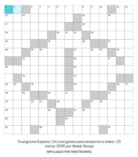 Hoy 25 de marzo, día internacional de J.R.R. Tolkien. 
UN CRUCIGRAMA PARA ATRAPARLOS A TODOS con un GridArt muy particular y una seguidilla que inicia en la 57 horizontal. Espero que les guste 😉

Aquí el link por si os apetece jugarlo: elpais.com/juegos/crucigr…

#DiadeTolkien