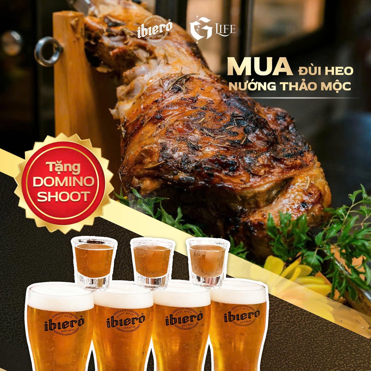 ibierocraftbeer's tweet photo. 🍻 Afterwork Saturday @ iBiero 460 Minh Khai
🎁 Order Đùi heo nướng hương Cốm → TẶNG 1 Domino Shoot
🍖 Món mới cực cuốn
🍺 Craft beer mát lạnh
🎧 DJ & MC cực cháy
🎲 Board game vui hết nấc
⏰ 19:30 – 22:30
Book bàn tối 28/3 ngay!
#AfterWorkChill #IBieroStation https://t.co/d8tMnldP2R