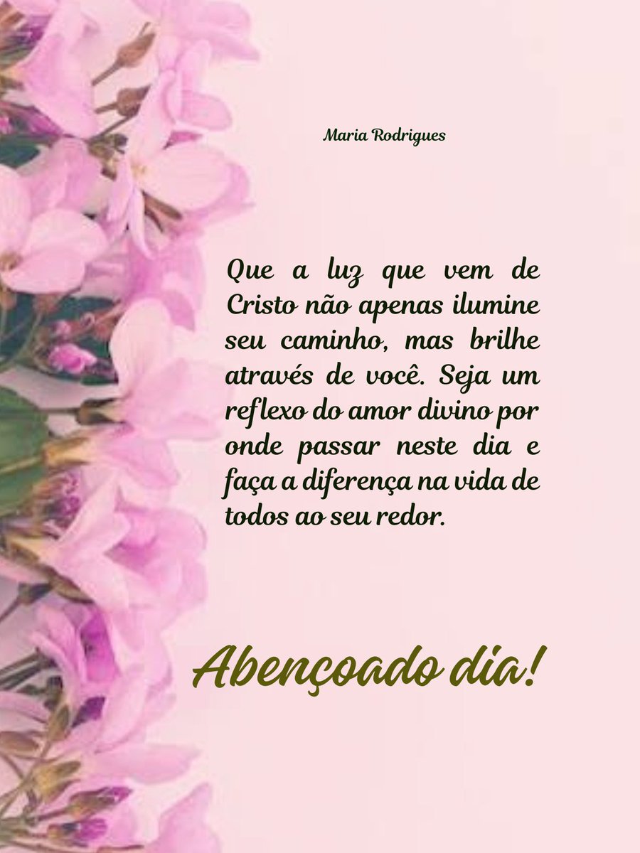 7MariaRodrigues's tweet photo. #Bomdia #luzdecristo #amordivino #brilho #caminho https://t.co/2DKvHAmzCm
