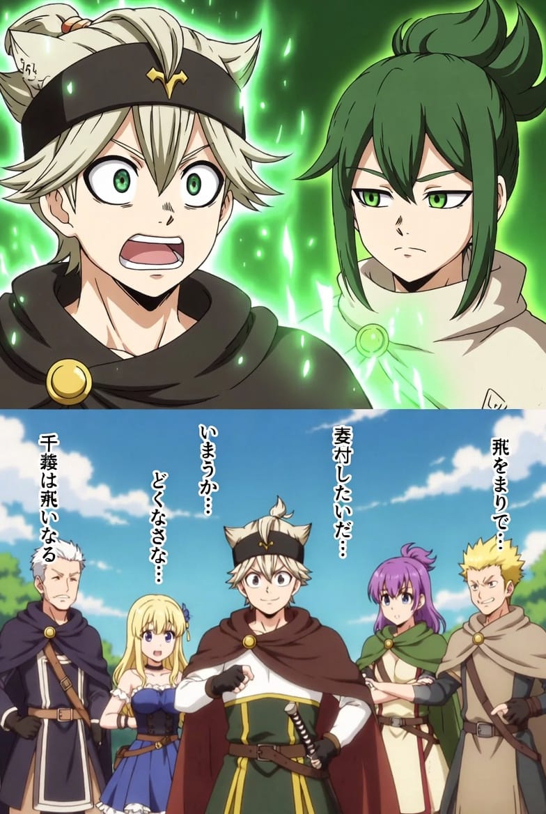 dimenxie's tweet photo. Tanya, black clover s2 udah tayang belom? 
Lama ga update 😣 #anime #blackclover https://t.co/TeDg17SWNz