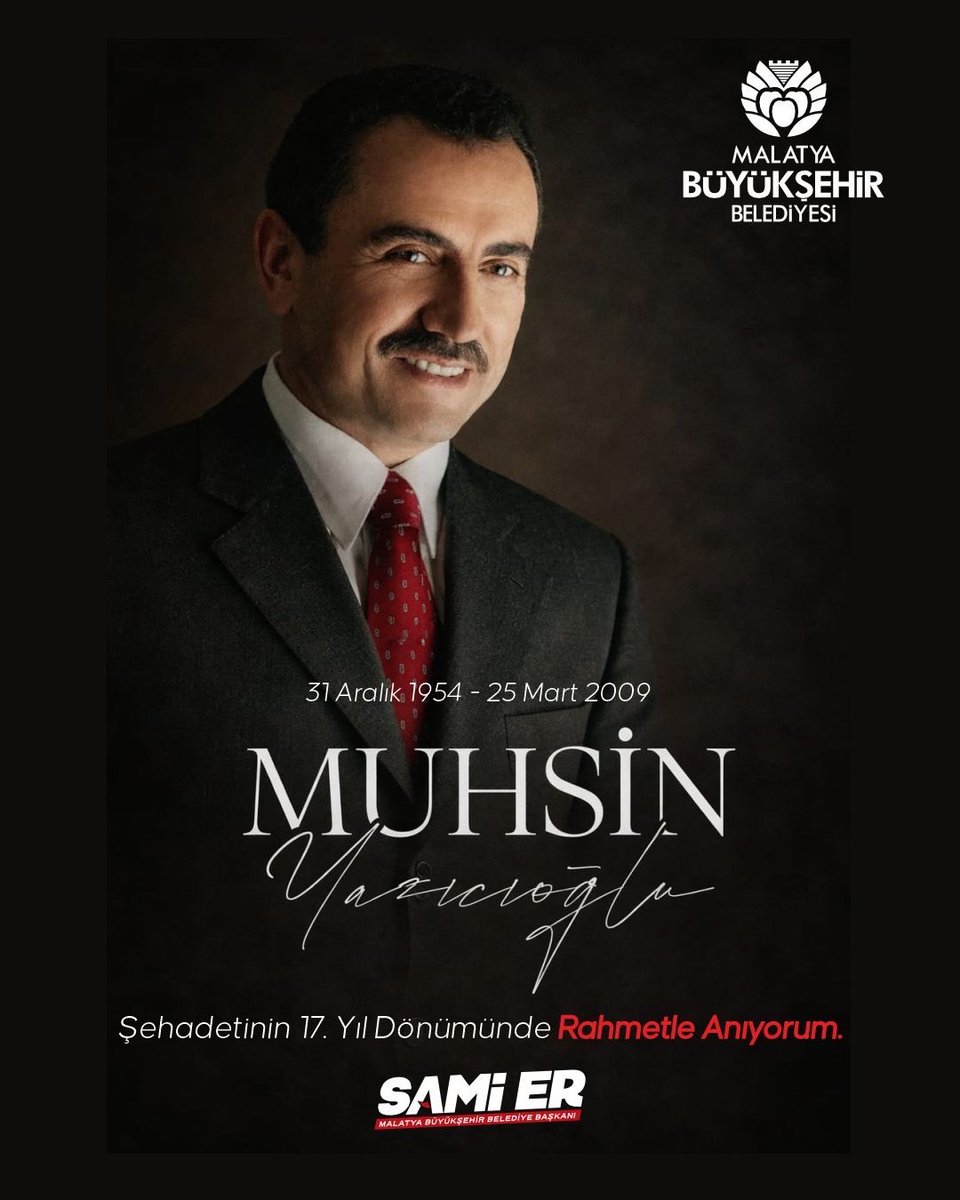 samiermbb's tweet photo. Şehadetinin yıl dönümünde, gönüllerde iz bırakan büyük dava adamı Muhsin Yazıcıoğlu’nu rahmet, minnet ve dualarla anıyorum.

Ruhu şad, mekânı cennet, makamı âli olsun. https://t.co/19Rxv92sZA