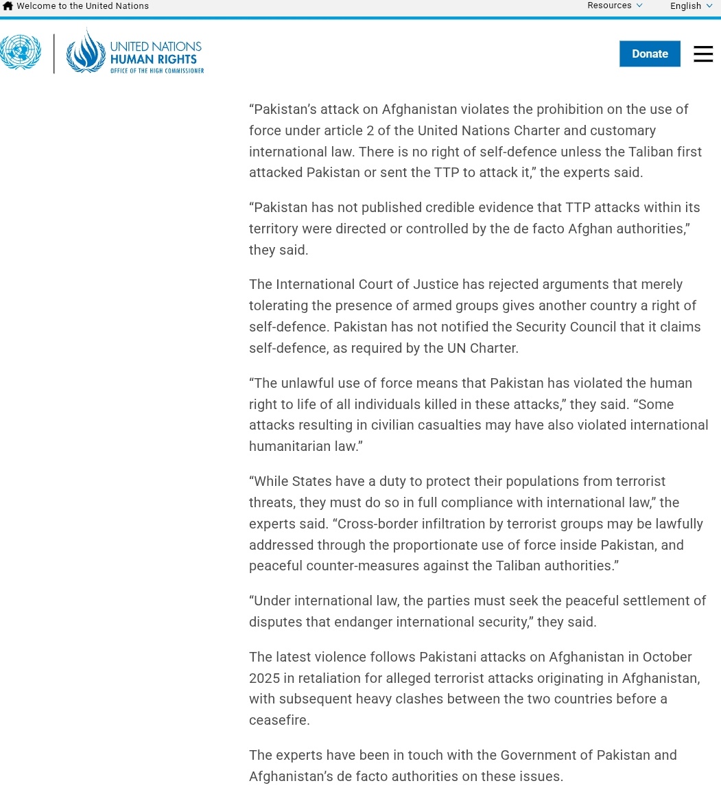 sidhant's tweet photo. Pakistan has not published credible evidence that TTP attacks within its territory were directed or controlled by the de facto Afghan authorities: UN experts https://t.co/doxJhquD4Q