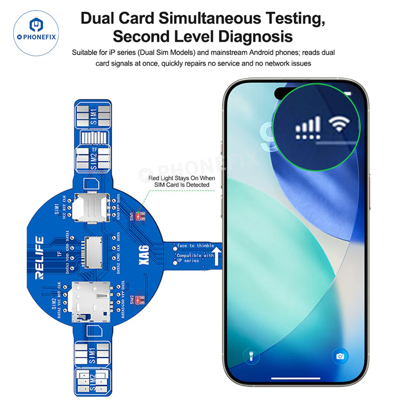 phonefix2454's tweet photo. RELIFE XA6 Dual SIM Test Board: Fast signal diagnosis for iPhone & Android. Perfect for repair shops, quick fault check, stable & easy to use.
#PhoneRepair #SIMTest #iPhoneFix #AndroidTool #RELIFE #phonefix #diyfixtool #diyphone #Chinaphonefix #ASSPFIX https://t.co/dAnRuKnfJO