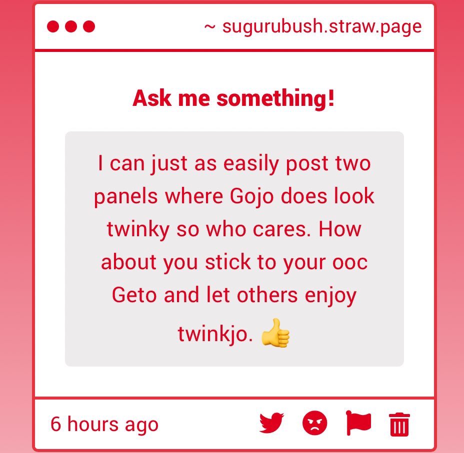 sugurubush's tweet photo. Hit a nerve apparently… that man not no twink i fear ur just slow https://t.co/xU2F3yREfJ