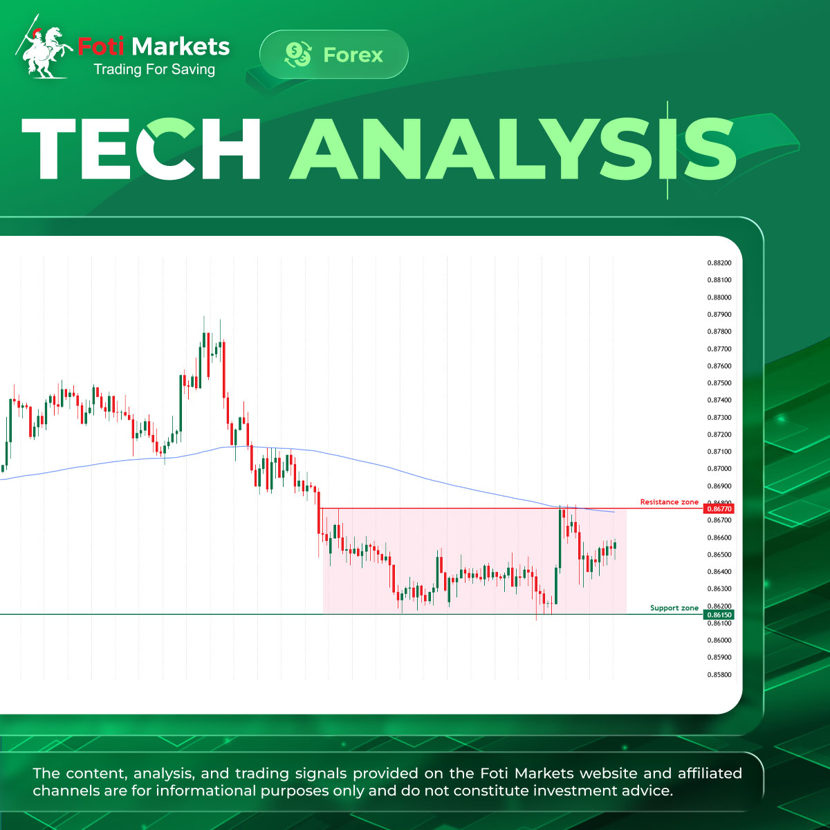 Fotimarkets's tweet photo. EUR/GBP – Mar 25, 2026: Sideways consolidation below EMA 200, downside pressure remains dominant

• Timeframe: 4H
• Current trend: Sideways

TECHNICAL ANALYSIS

• The market has shifted into a sideways phase since early Mar 2026, fluctuating within the range of 0.8615 – 0.8677. This price action suggests a consolidation phase, likely preceding a continuation of the prevailing downtrend. Price remains below the EMA 200, reinforcing bearish pressure in the medium term. In this context, an uptrend would only be confirmed if price breaks decisively above the key resistance level at 0.8677.
👉 Read more (https://t.co/g5oX9QVtbb)

Disclaimer: Trading CFDs carries significant risk to your capital!
—���——————————
#FotiMarkets #TradingforSaving