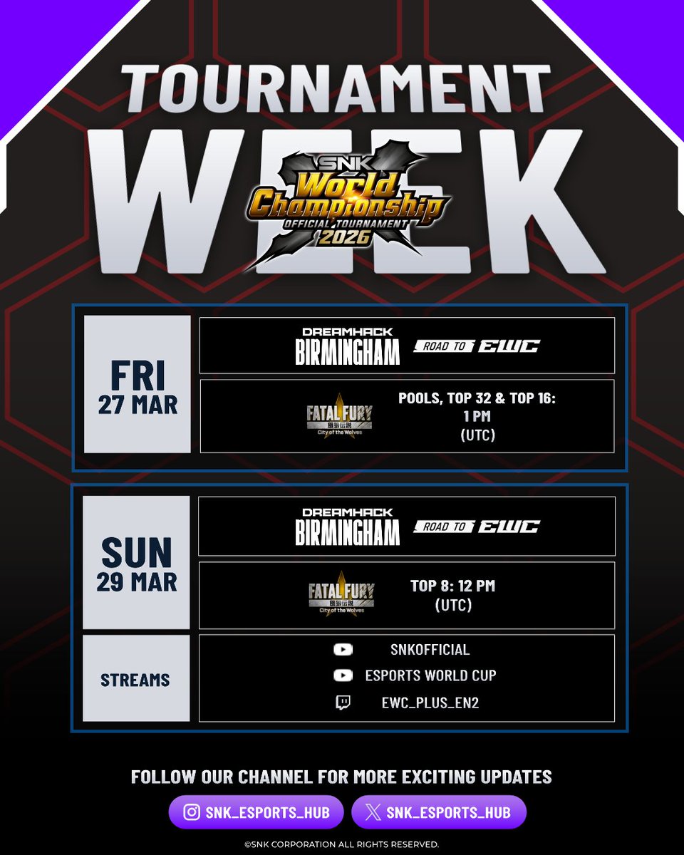 SNK Esports Hub tweet media