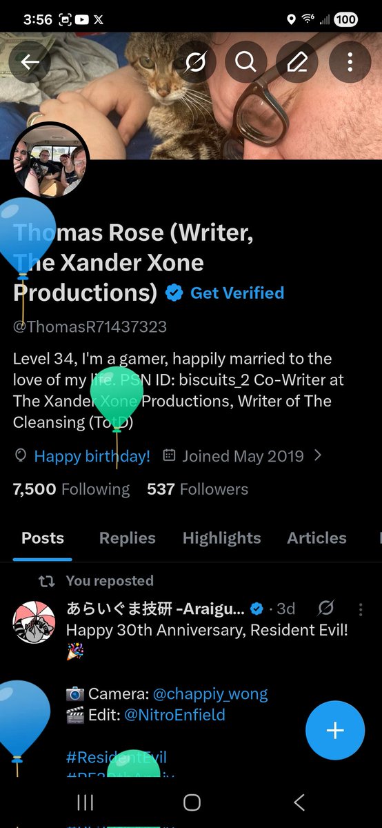 Thomas Rose (Writer, The Xander Xone Productions) tweet media