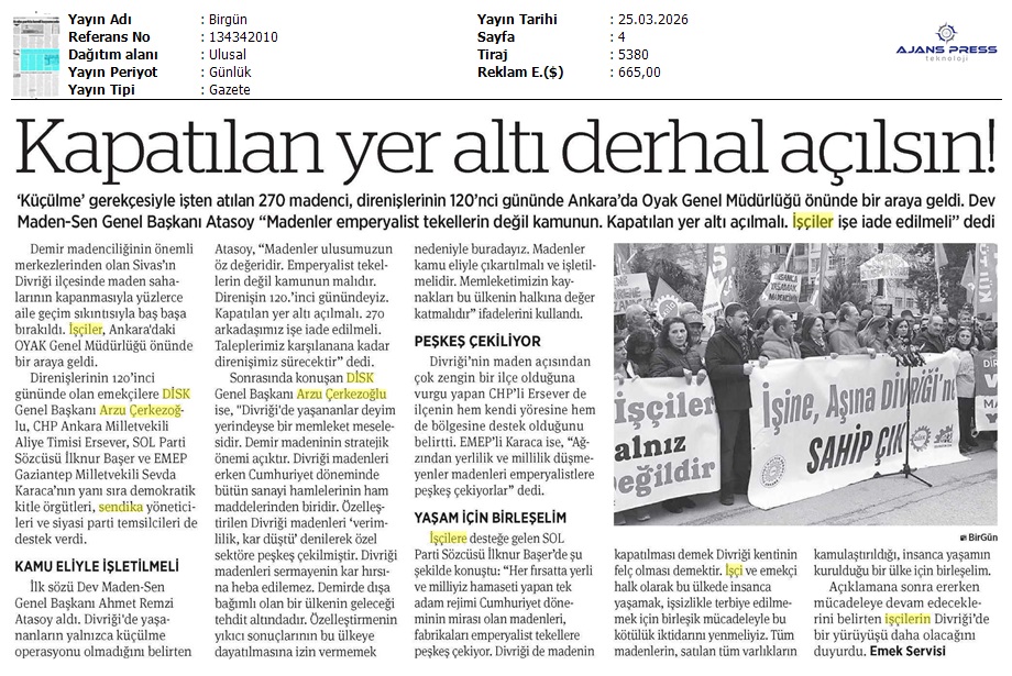 DİSK/DevMadenSen tweet media