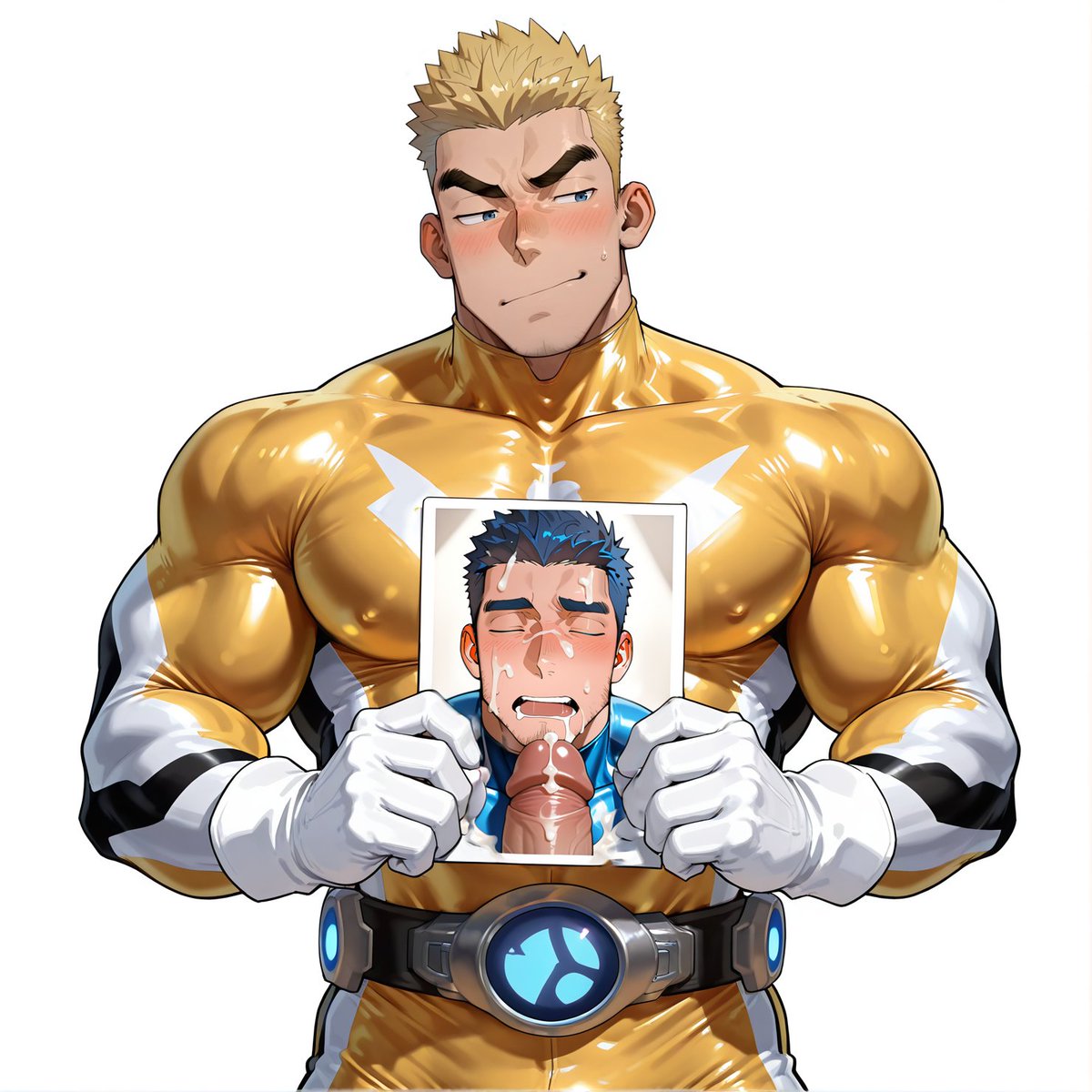 Achai7336's tweet photo. 最爱的照片那必须是趁着蓝战士酒醉的时候颜射他拍的照片啦😏 https://t.co/dxF9usvQwR