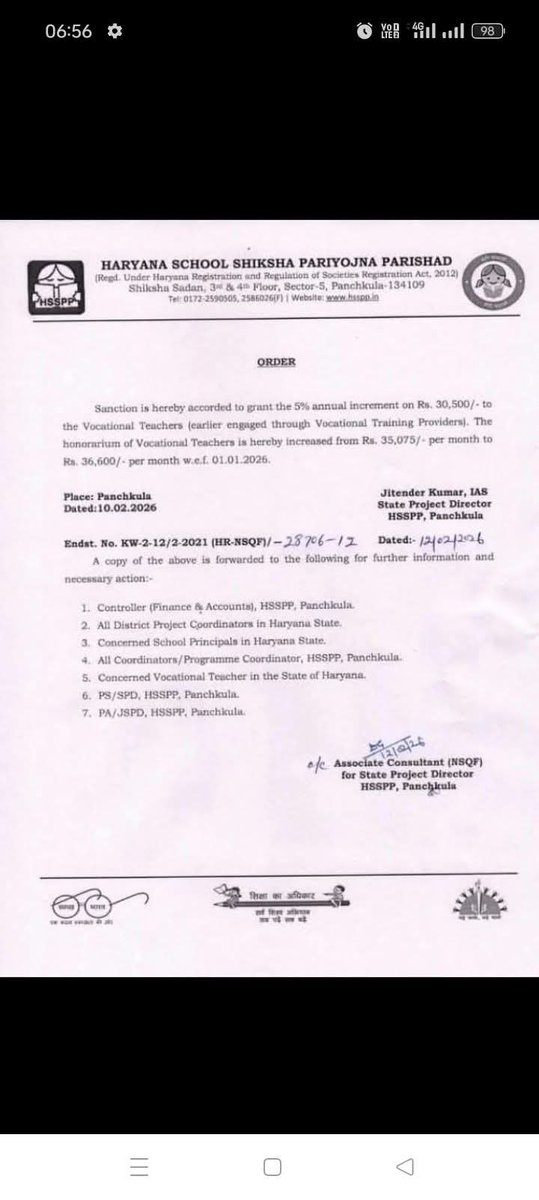 हरियाणा में वोकेशनल ट्रेनर्स शिक्षकों का वेतन₹36500 हो गया और उनके लिए गेस्ट टीचरों की तर्ज पर नियमावली भी बना दी गई है
 जब एक भाजपा शासित राज्य में हो सकता है तो छत्तीसगढ़ में क्यों नहीं?<a href="/vijaysharmacg/">Vijay sharma</a> <a href="/satyarajput321/">satya rajput</a> <a href="/bhupeshbaghel/">Bhupesh Baghel</a> <a href="/narendramodi/">Narendra Modi</a> <a href="/OPChoudhary_Ind/">OP Choudhary</a> <a href="/vishnudsai/">Vishnu Deo Sai</a>