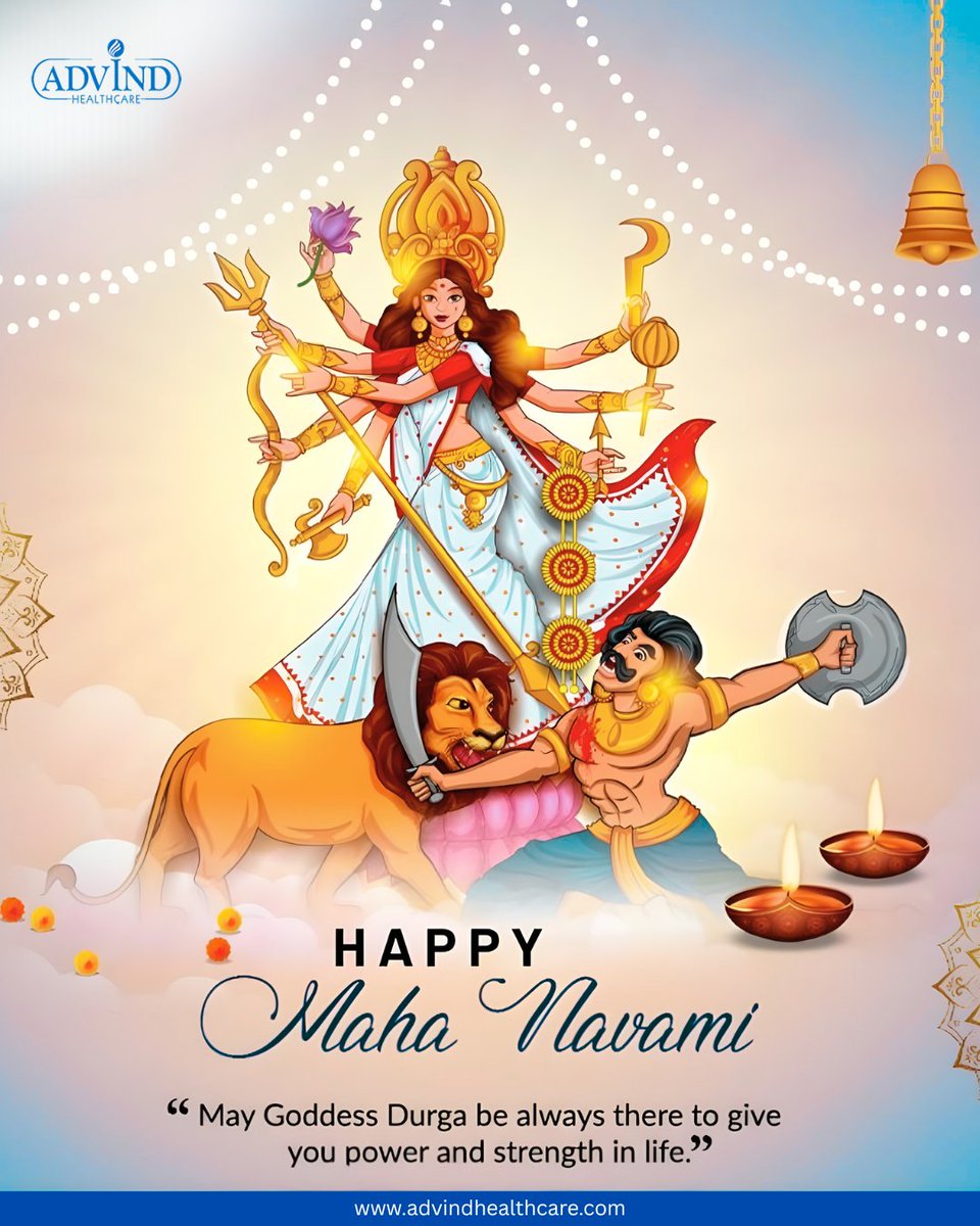 AdvindH's tweet photo. Happy Maha Navami 🙏✨

May Maa Durga bless your life with strength, courage, and positivity.
.
.
#mahanavami #navratri #durgapuja #jaimatadi #festiveseason #indianculture #blessings #positivity #happiness https://t.co/PgRqByvrCC