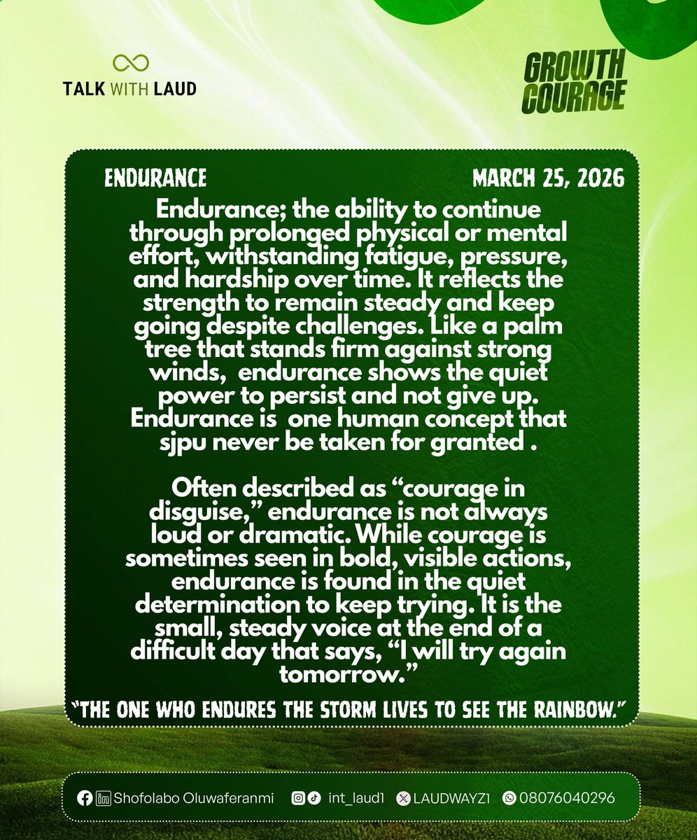 LAUDWAYZ1's tweet photo. The one who endures the storm lives to see the rainbow.
#TalkWithLaud https://t.co/GDMqB4BfNA