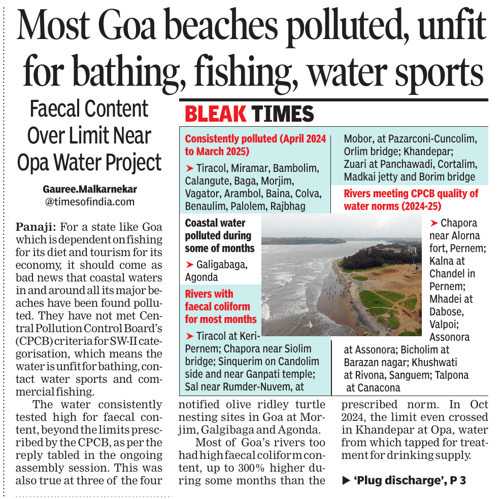 RajeshMenon70's tweet photo. The @TOIGoaNews story of Goa's beaches polluted and the environmental degradation that comes with it has caught the attention of nature lovers. The latest is actor Zeenat Aman who has written an emotional note to @goacm @DrPramodPSawant . Hope @GovtofGoa acts on it. https://t.co/3Wkoz1uMtk