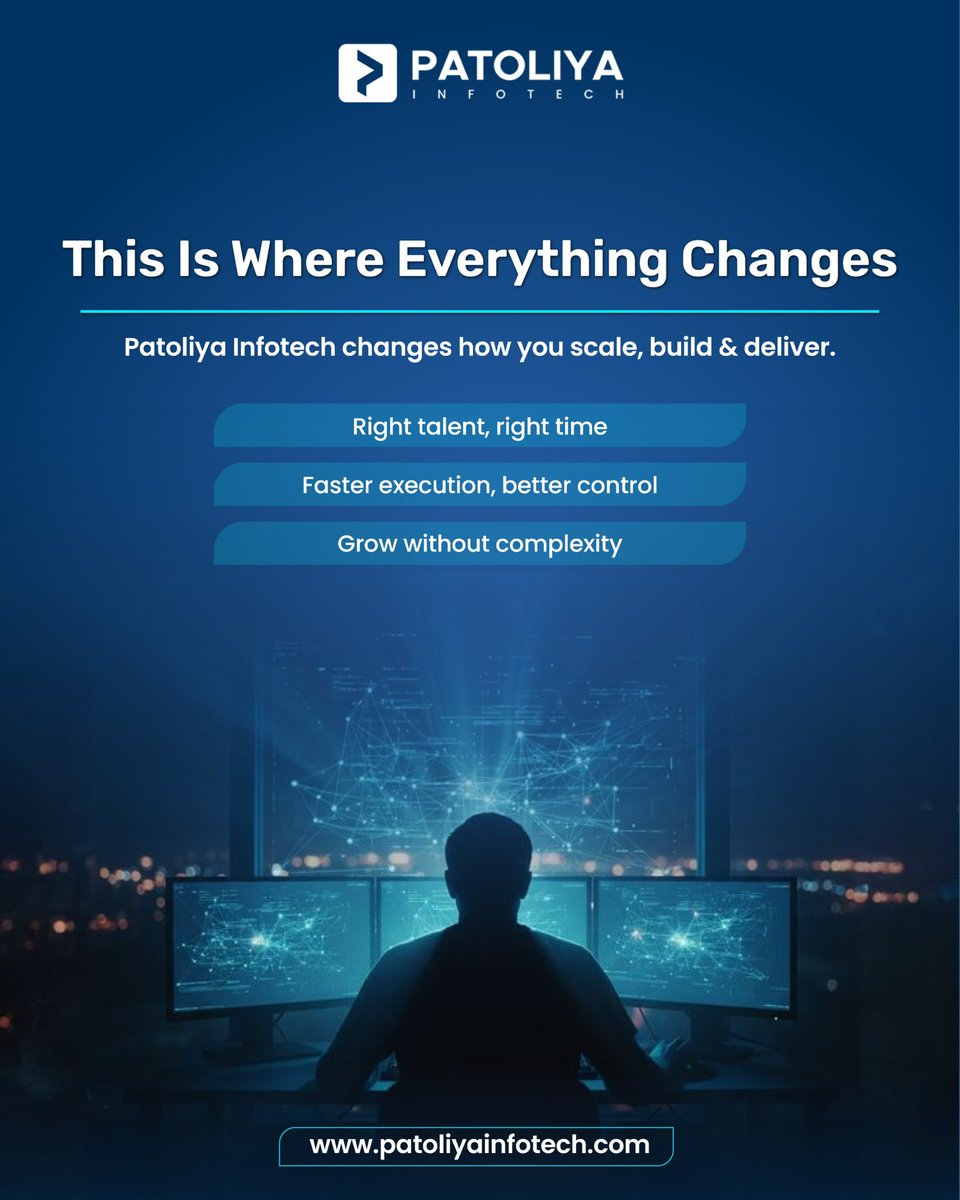 PatoliyaTech's tweet photo. Scaling isn’t accidental, it’s a strategic decision.

https://t.co/aFrbp8eaVp

#BusinessGrowth #ScalingUp #GlobalTeams #StartupStrategy #OperationalExcellence https://t.co/jW5Sys5nWq