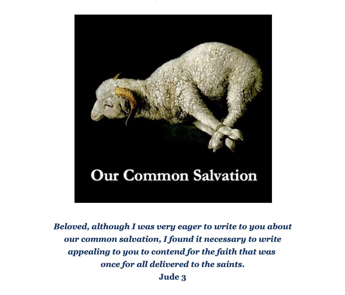 J3PCA's tweet photo. Jude 3 | Our Common Salvation | Issue 69

What Is Wrong with Preaching Today? | Why the Church Must Care about Preaching | Faithful Preaching in a Fashionable World | Paul's Preaching &amp; Postmodern Skepticism

https://t.co/7U7P6T6R4e https://t.co/ajtjiIJgdn