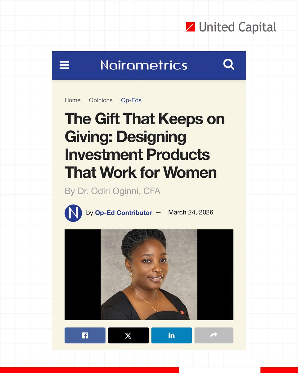 United Capital Plc tweet media