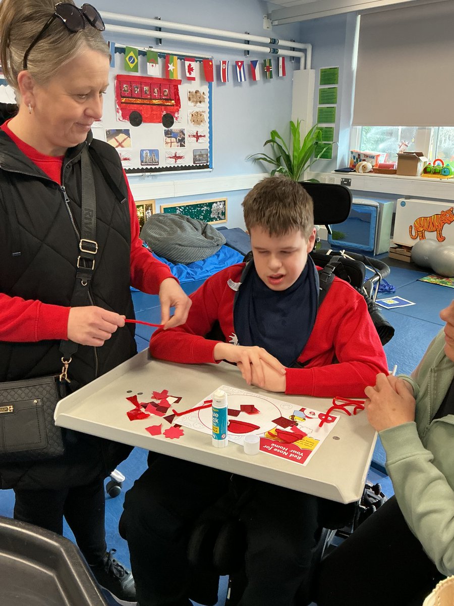 LARavensbourne's tweet image. Here are some photos from Red Nose Day! #rednoseday #red #SENSchool #ASD #havering