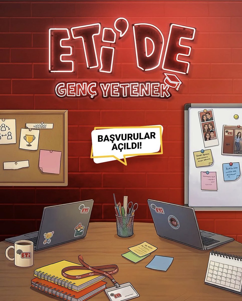 guncelogrenci's tweet photo. ��� Üniversite öğrencilerine fırsat!

Eti staj başvuruları açıldı.

🏢 Kurumsal deneyim, CV’ye artı değer
⏰ Son başvuru: 31 Mart 2026

Başvur: https://t.co/HO42AlMBqw

#staj #öğrenci #kariyer #fırsat https://t.co/7pBBrkW1xH