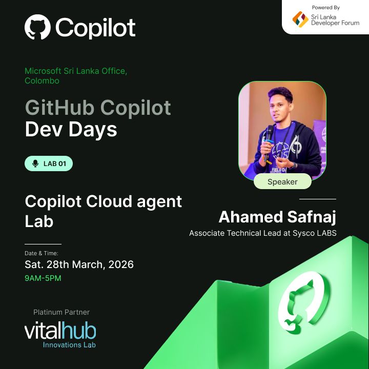Join me at GitHub Copilot Dev Days for a deep dive and interactive CodeLab on the GitHub Copilot Cloud Agent 🚀

I’ll be breaking down how these powerful coding agents enable seamless, asynchronous development empowering you to build and manage complex workflows faster than ever.