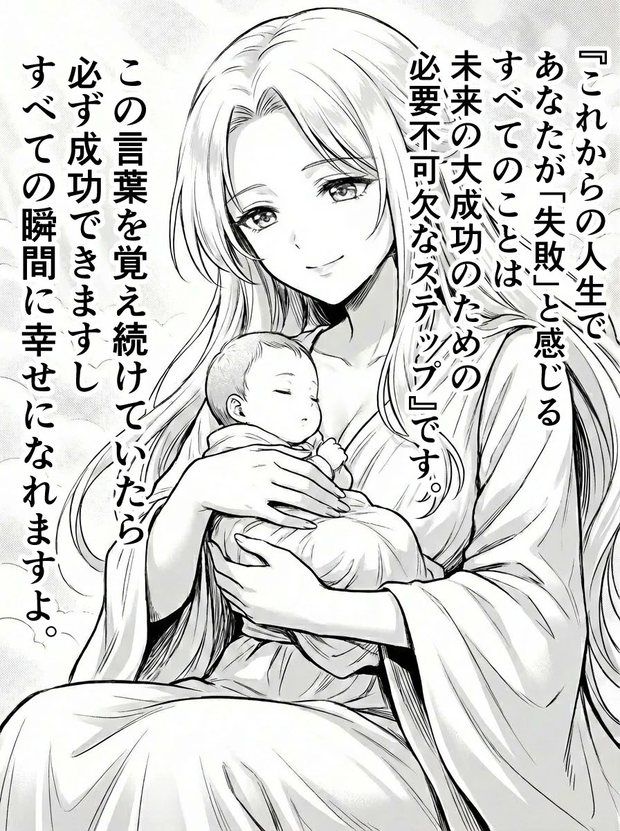 これから生まれていく赤ちゃんに、女神さまが授ける言葉。 