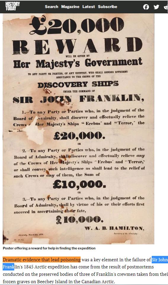 historytoday.com/archive/canned…
Was müßte öffentlichkeitswirksam passieren, bis die Gefahren gentechnischer Veränderung von Lebensmitteln ernst genommen wird. Da die Auswirkung in >200 Jahren zu erwarten ist, ist die Beweisführung nicht so einfach wie mit dem Opfer einer Polarexpedition.