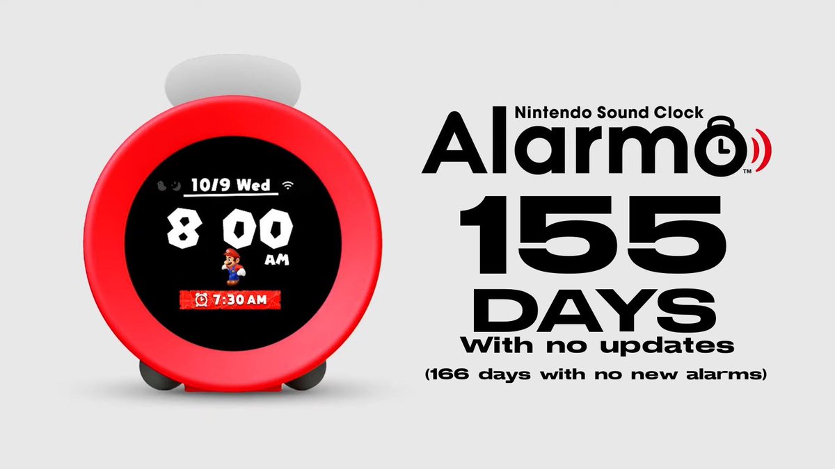 Nintendo Sound Clock: Alarmo Update? tweet media