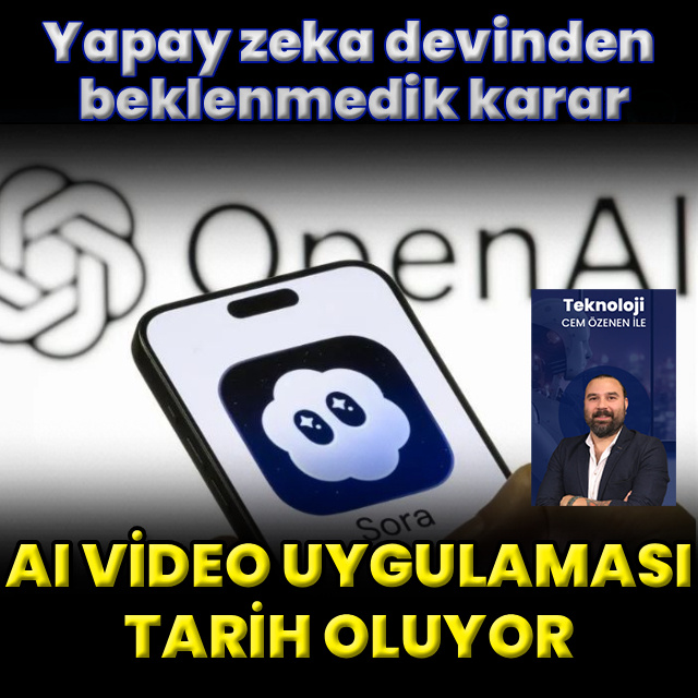 OpenAI, hiper gerçekçi video üreten yapay zekâ aracı Sora'yı ve bağımsız uygulamasını sadece altı ay sonra beklenmedik bir şekilde sonlandırdığını duyurdu

 Eylül 2025'te piyasaya sürülen uygulama kısa sürede Apple App Store'un zirvesine yerleşmiş, milyonlarca kullanıcı
