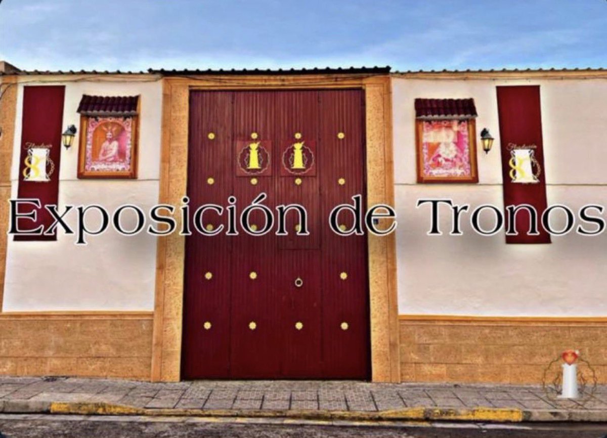 EXPOSICIÓN | Hoy Miércoles 25 de marzo tendrá lugar la apertura de las puertas de nuestra Hermandad para visitar las imágenes que procesionarán este Domingo de Ramos🌿.

Miércoles 25 marzo de 18:00-20:00
Jueves 26 marzo de 18:00-20:00
Viernes 27 marzo de 17:00-19:00