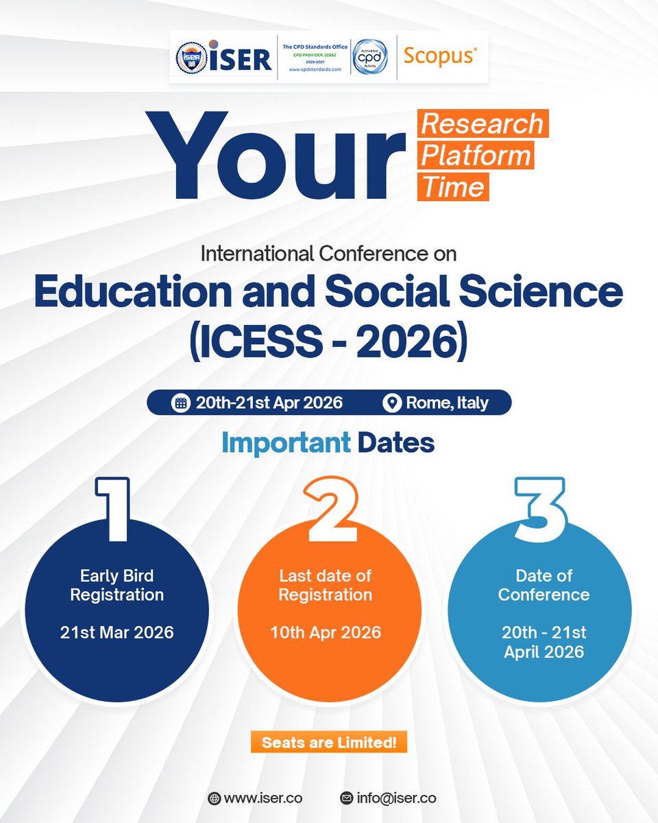 ISER International Conference tweet media