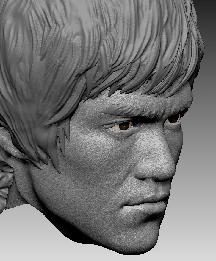 Replicant_isa's tweet photo. Coreで毛穴感チャレンジ💦
#ZBrushCore https://t.co/VVyA2A4ufN