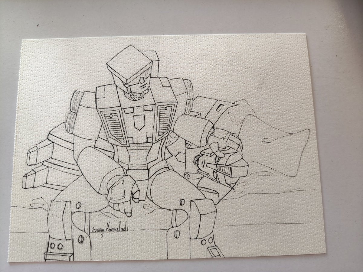 BerryM4rmelade's tweet image. Idk if I mentioned that this is based on a fanfic, so, here you go.
archiveofourown.gay/works/81503896
#constructiprowl #maccadam #fanart #wip