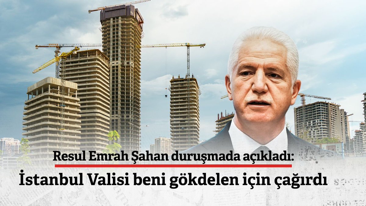 İBB Davası’nda tutuklu bulunan Şişli Belediye Başkanı Resul Emrah Şahan savunmasında, ilçede yapılmak istenen gökdelenle ilgili İstanbul Valisi Davut Gül’ün kendisini çağırdığını anlattı. Şahan, “Bu gökdelenin temsil etmediği anlayışla ortaklaşmadığım için yargılanıyorum” dedi.