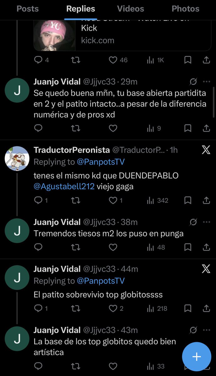 allymore05's tweet photo. @Jjjvc33 @PanpotsTV Paraa limpiate un poco, tan atragantado la tenes que te respondes solo jajaj https://t.co/s7APvwTKMa