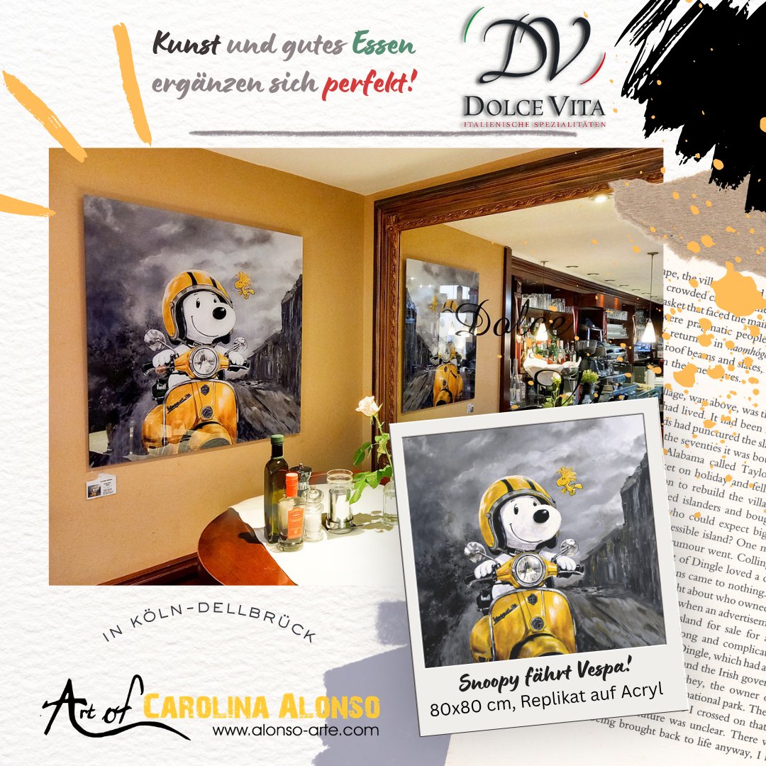 Alonso_ARTE's tweet photo. #dolceevita #arte #snoopy #acryl #alonsoarte #artealonso #vespa #replikat https://t.co/Fgm0olhdud