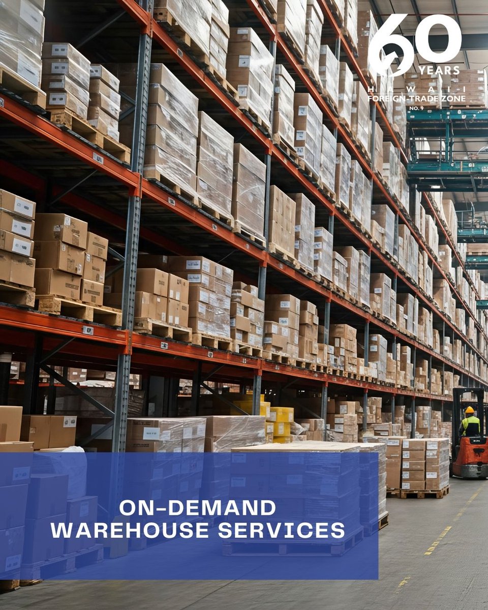Hawai‘i Foreign-Trade Zone No. 9 provides on-demand warehouse services designed to support a range of business needs.
ftz9.org/warehousing-pi…

#FTZ9 #DBEDT #HawaiiBusiness #Warehousing #TradeSupport