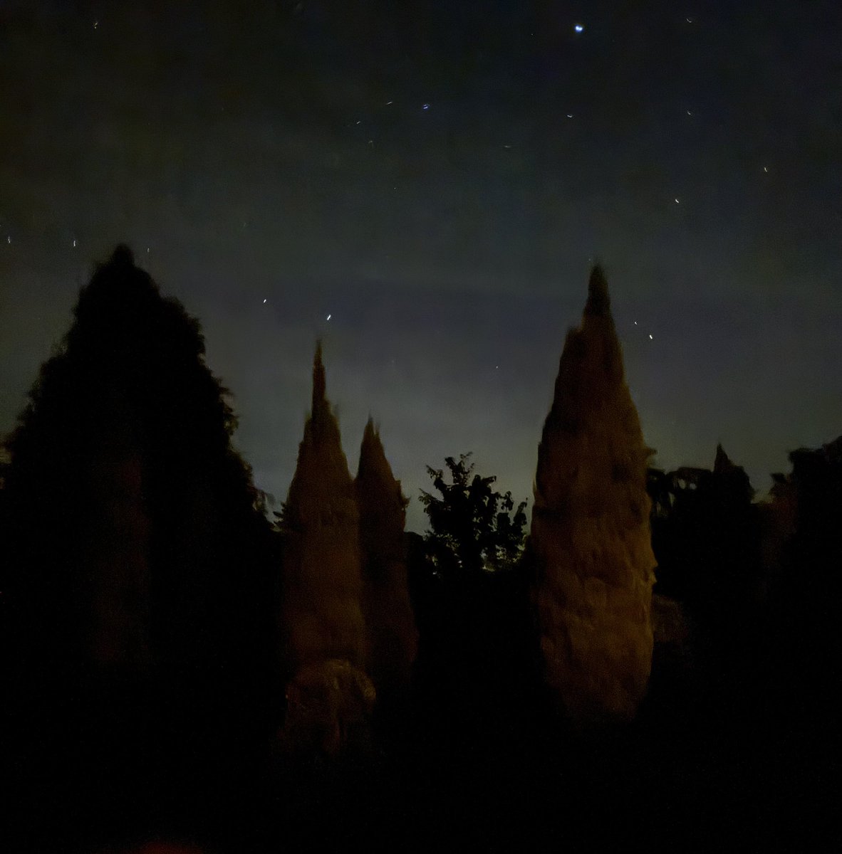 A little colour in the night sky.