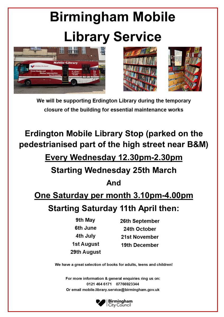 Birmingham Mobile Library Service tweet media