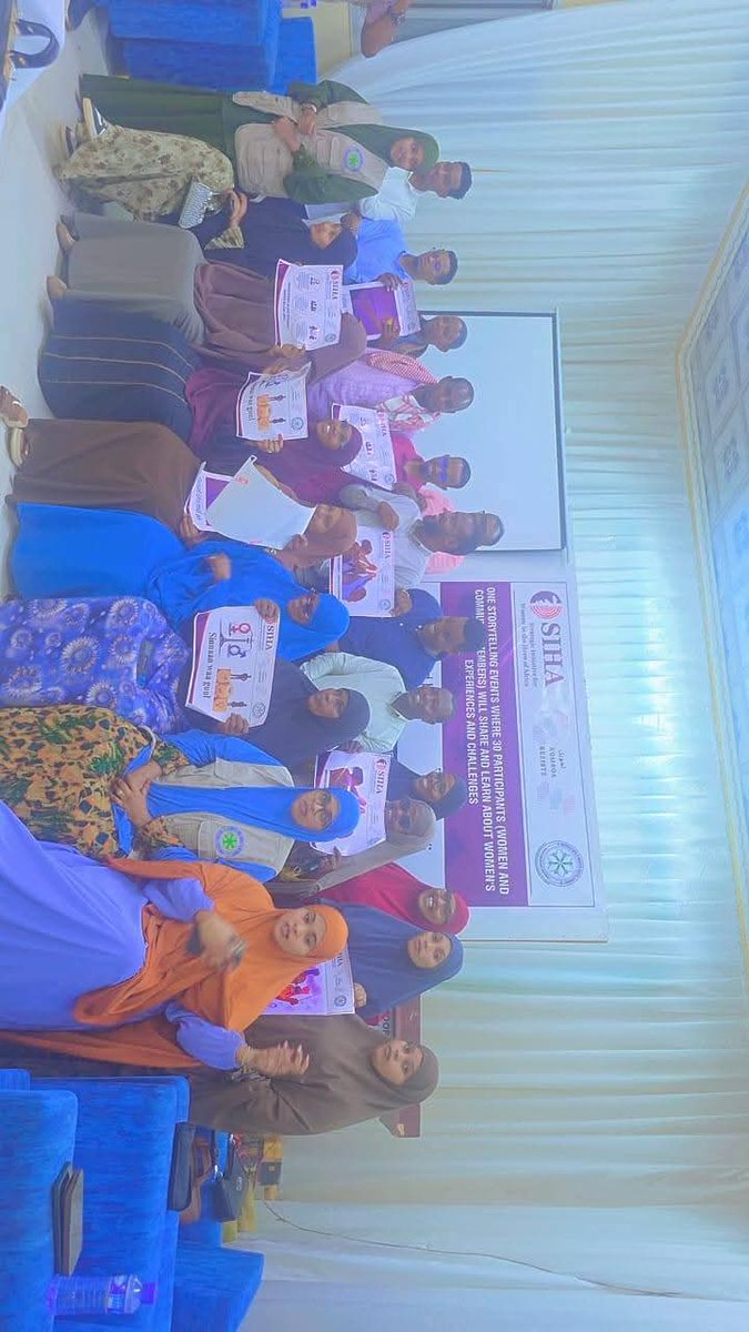 IniskoyO5183's tweet photo. On March 24, 2026, Mrs. Nourta Sharif, Executive Director of IPDO, joined a powerful storytelling event in Baidoa, Somalia. Women and community members shared real stories, challenges, and strength. A space for dialogue, learning, and empowerment. https://t.co/FZPQs4YbJd